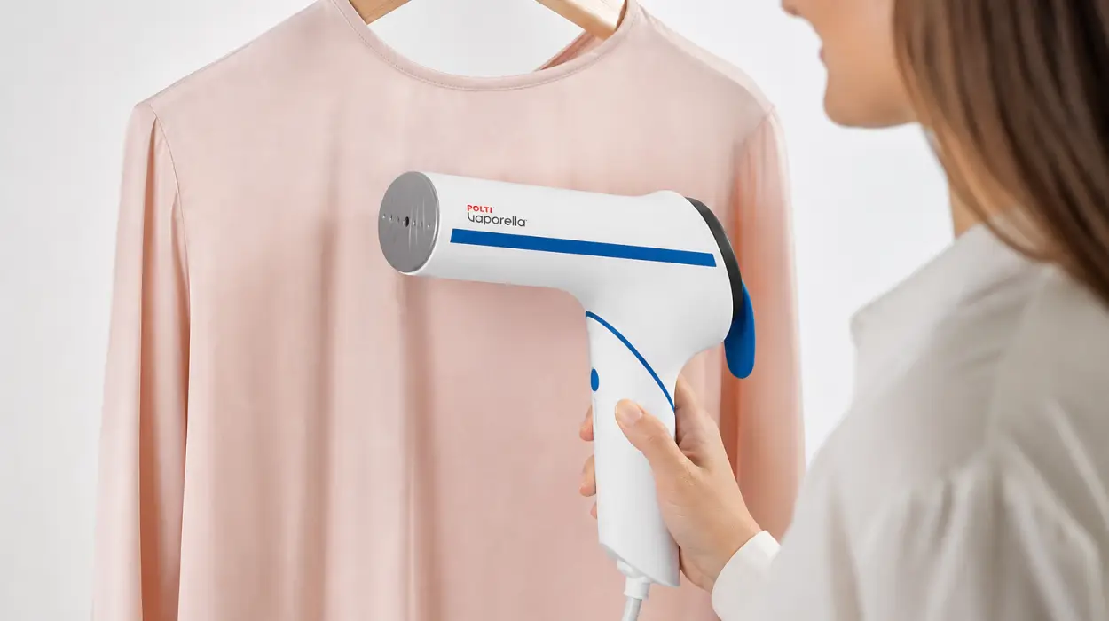 Plancha de vapor vertical Polti Vaporella Vertical Styler GSM50B portátil