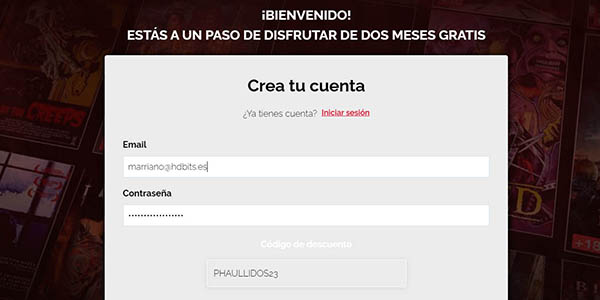 Planet Horror suscripción gratis cupón descuento