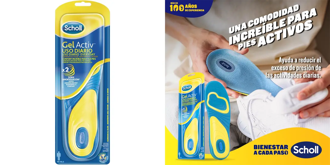 Plantillas Scholl Gel Activ Uso