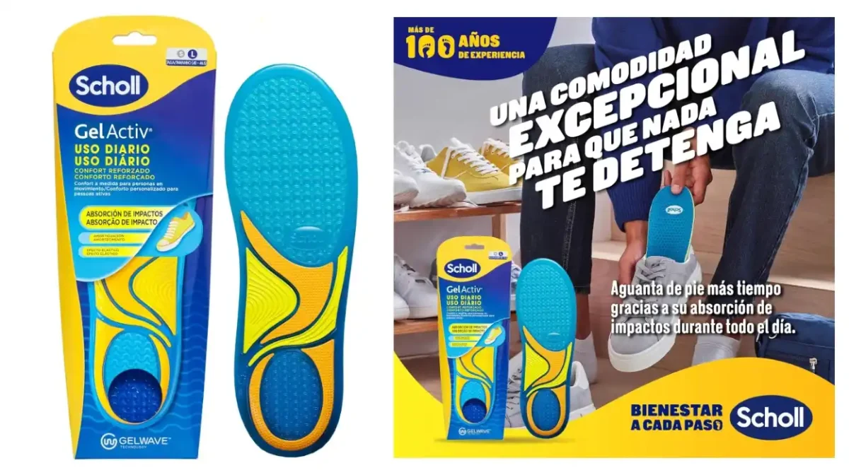 Alivio total para tus pies con las plantillas Scholl GelActiv con amortiguación avanzada