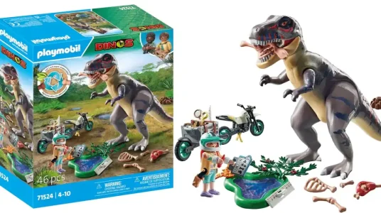 PLAYMOBIL Dinos: T-Rex y explorador