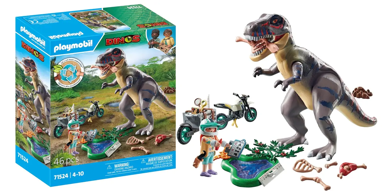 PLAYMOBIL Dinos: T-Rex y explorador