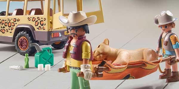 PLAYMOBIL Wiltopia Vehículo Todoterreno con Leones oferta