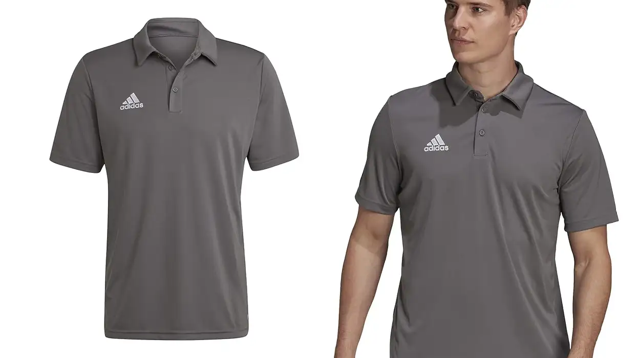 polo Adidas Entrada 22 color gris barato
