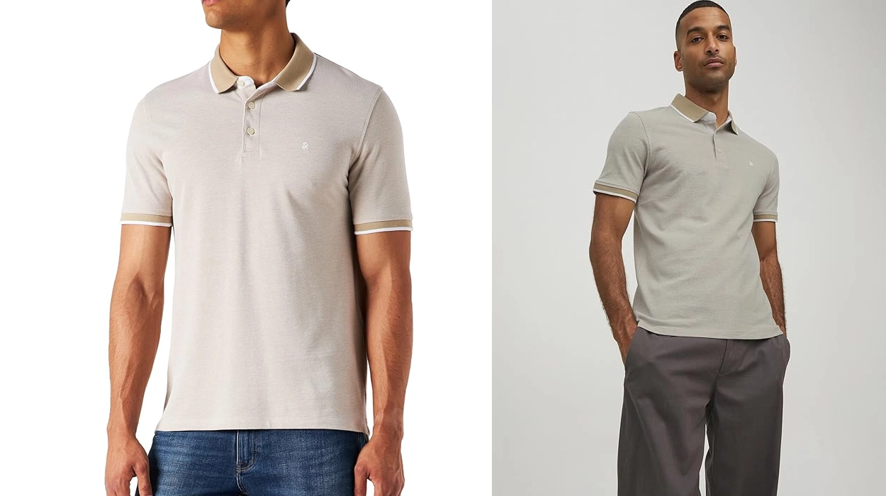polo Jack & Jones Jjepaulos para hombre en color beige