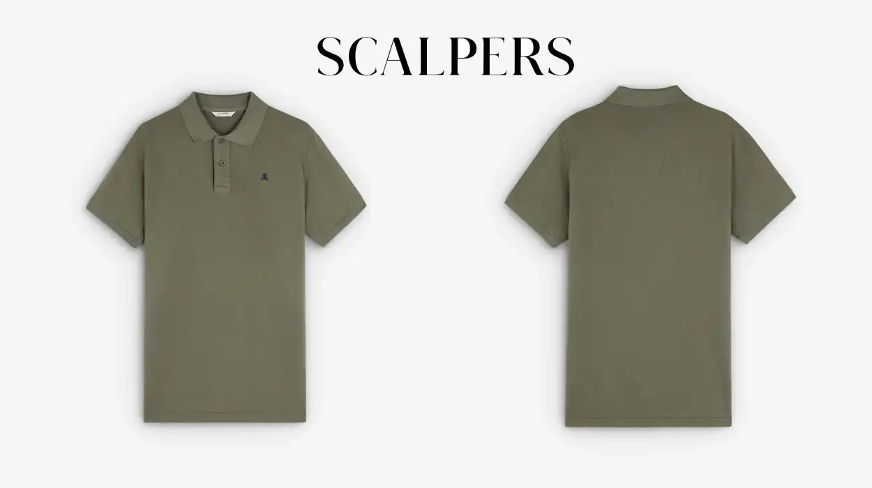 polo Scalpers kakhi para hombre barato