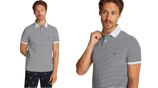 polo Tommy Hilfiger 1985 a rayas barato
