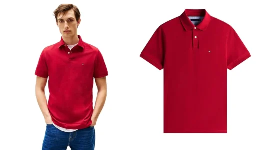 polo Tommy Hilfiger 1985 en color rojo para hombre barato