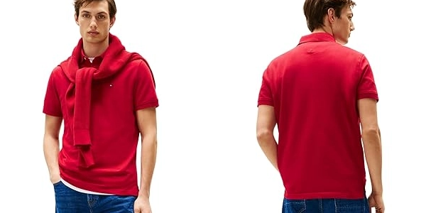 polo Tommy Hilfiger 1985 en color rojo para hombre oferta