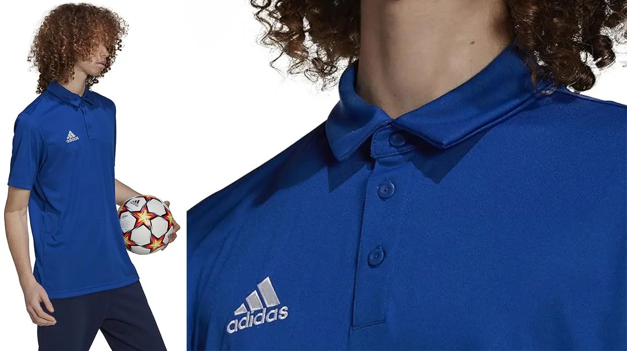 Polo Adidas Entrada 22 para hombre en azul eléctrico barato