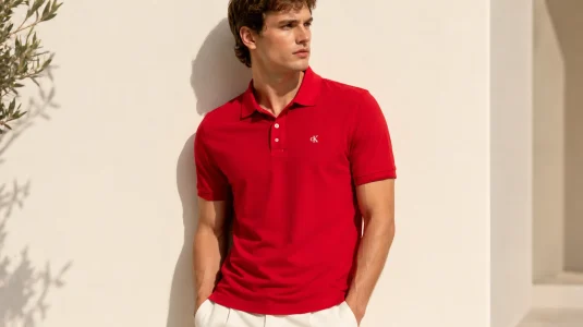 Polo clásico de piqué Calvin Klein Monogram