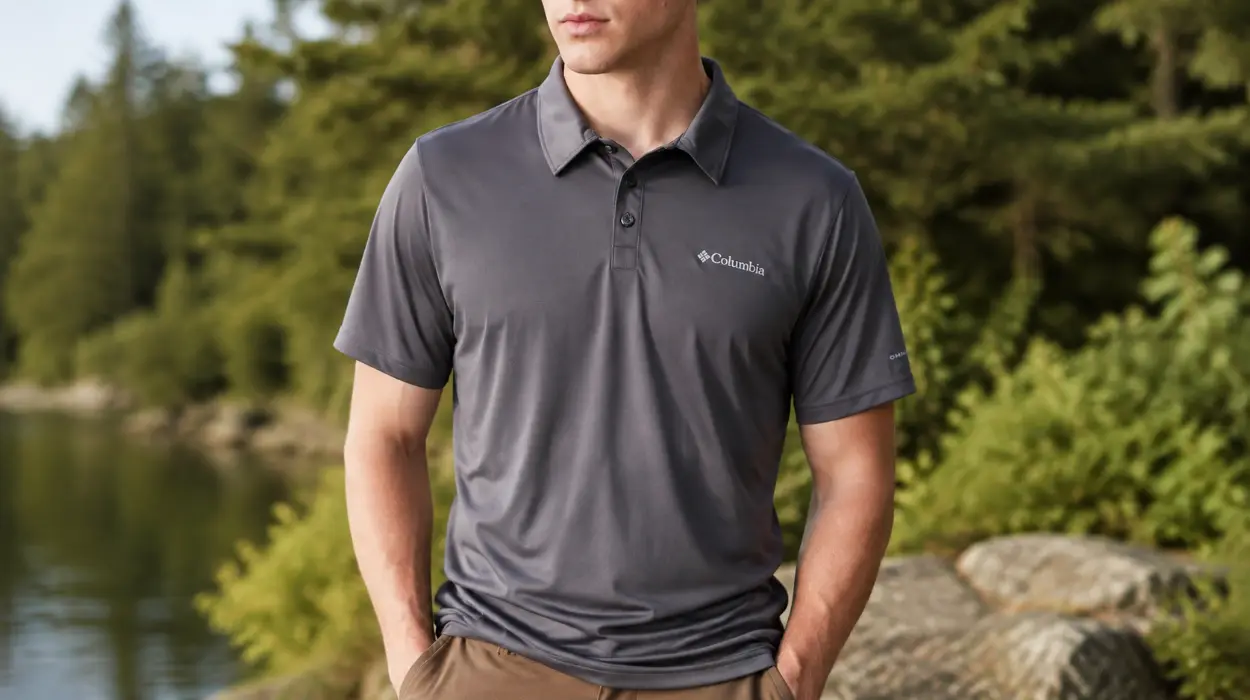 Polo Columbia Hike para hombre con tejido de secado rápido