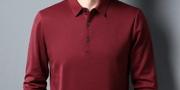 Polo de manga larga para hombre