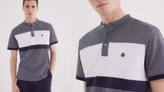 polo de piqué Springfield Mao Oxford para hombre