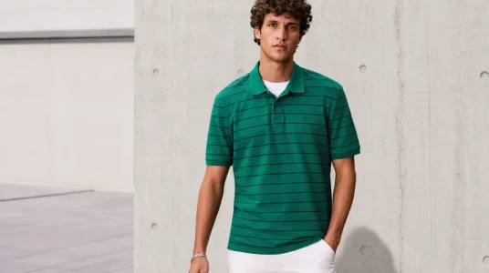 Polo de manga corta Calvin Klein para hombre en verde