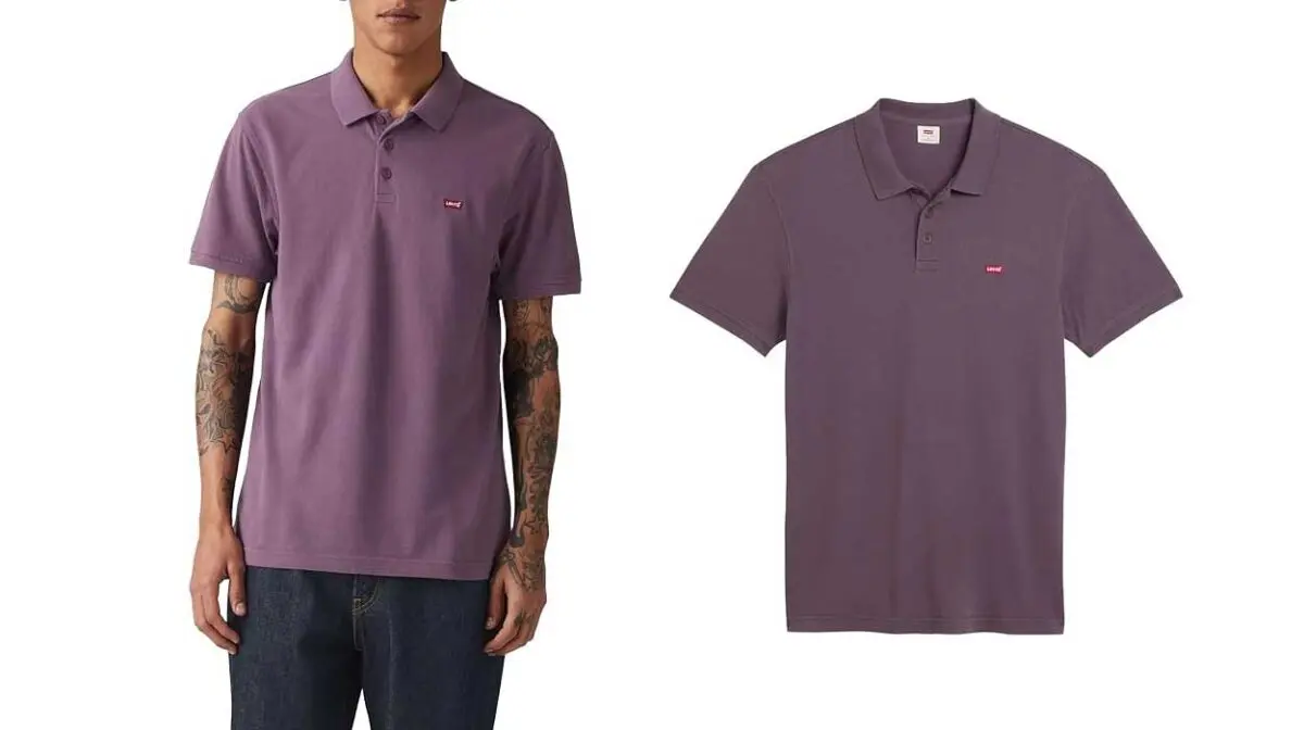 Polo Levi's Housemark morado para hombre