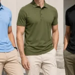 Polo transpirable y de secado rápido para hombre PINSPARK, ideal para golf y deportes de verano