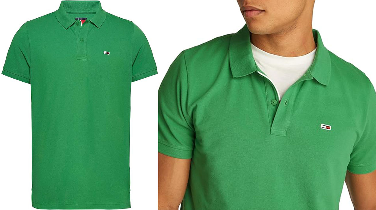Polo Tommy Jeans Slim Logo para hombre barato