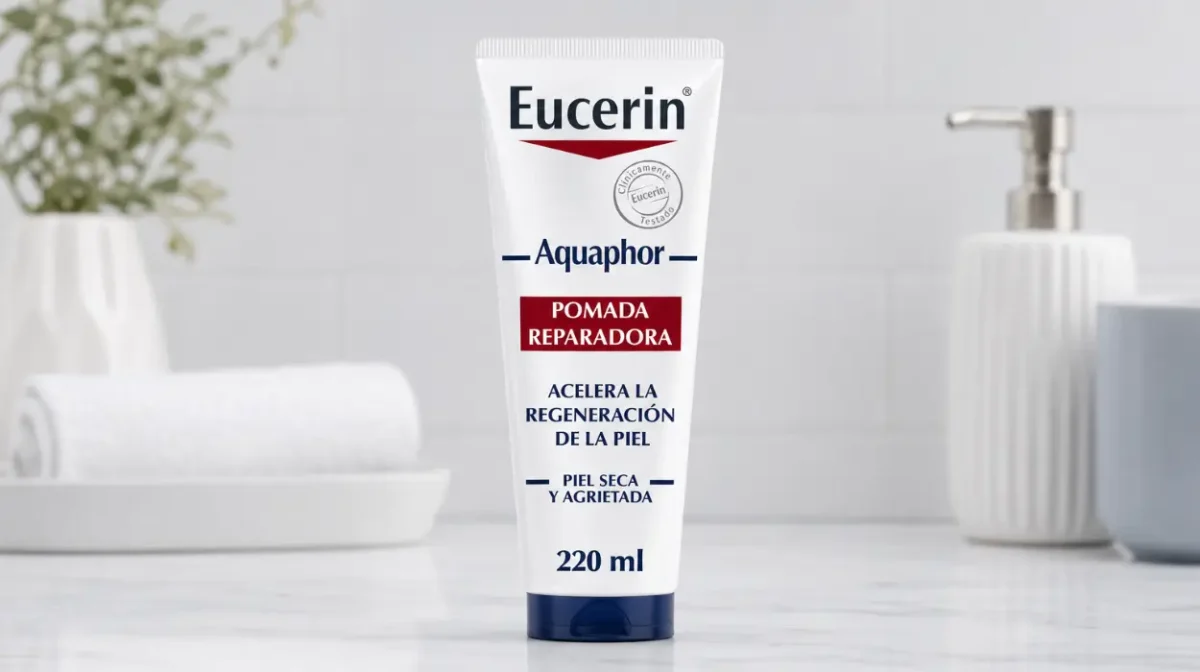 Alivio eficaz para piel seca: Pomada Eucerin Aquaphor 220 ml, sin perfume