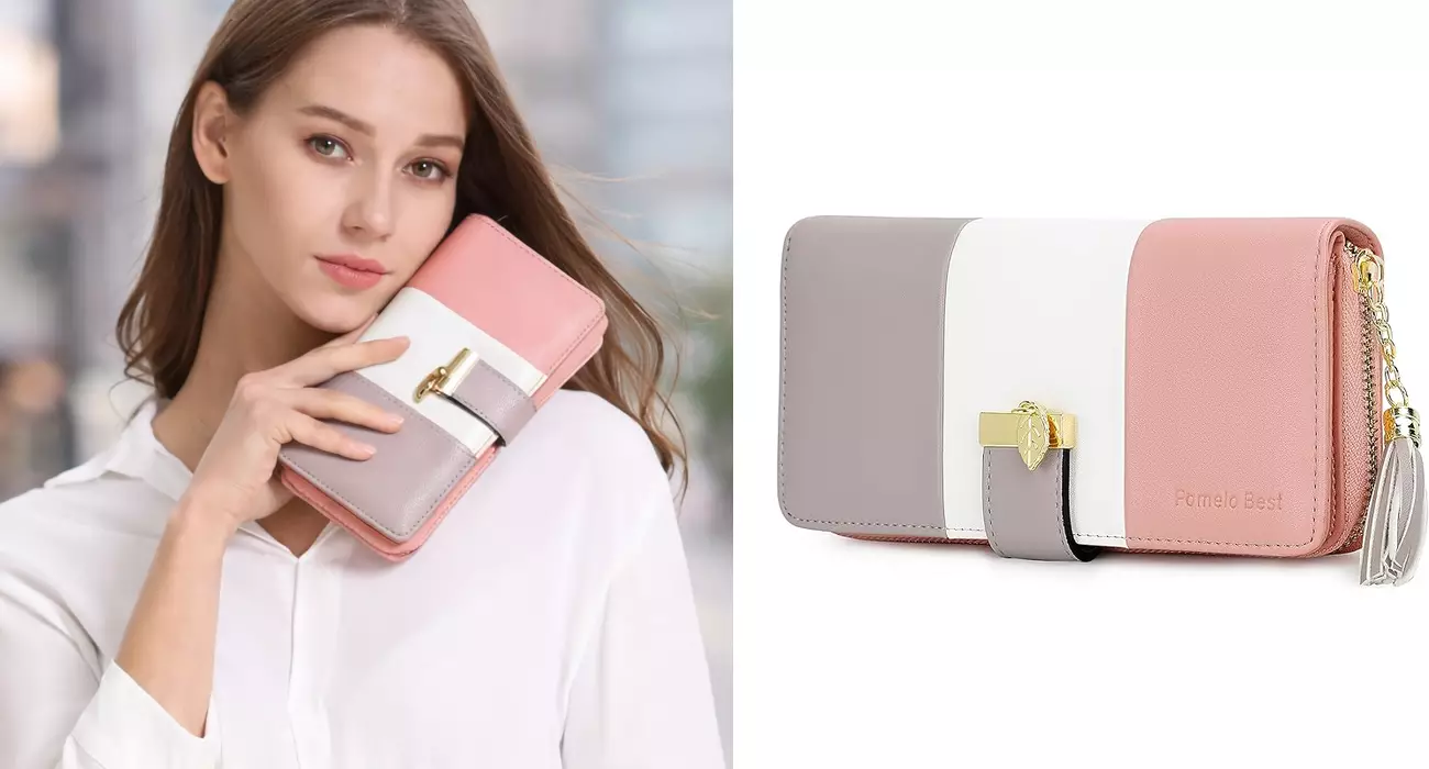 Monedero grande Pomelo Best para mujer barato en Amazon
