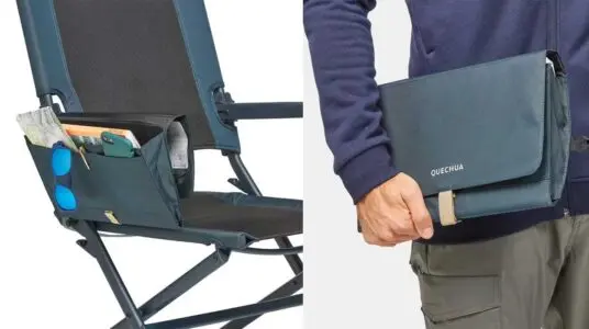portaobjetos silla camping Quechua barato