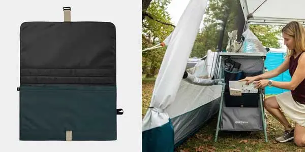 portaobjetos silla camping Quechua oferta