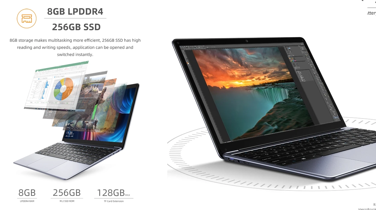 portátil CHUWI HeroBook Pro