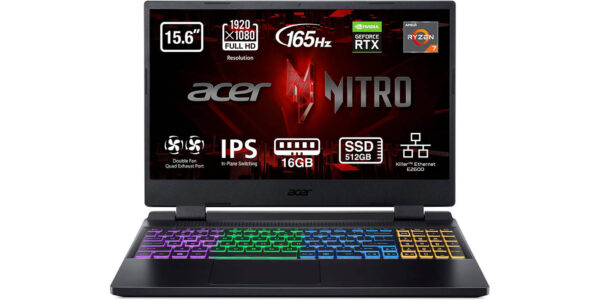 Portátil Acer Nitro 5 AN515-46 de 15.6" FHD