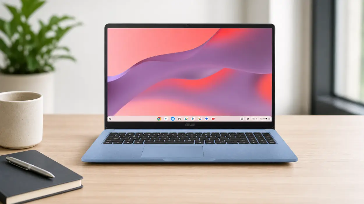 Portátil ASUS Chromebook de 15,6 pulgadas Full HD con 128 GB eMMC