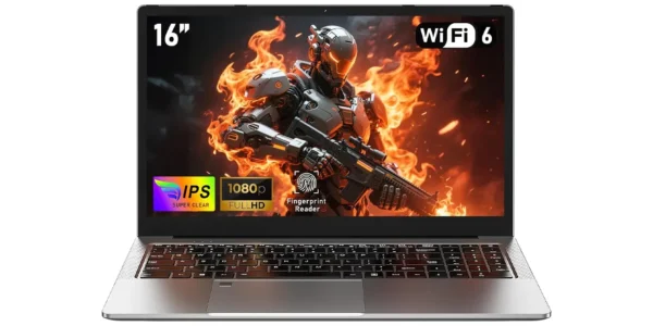 Portátil gaming NAIKLULU Full HD de 16"