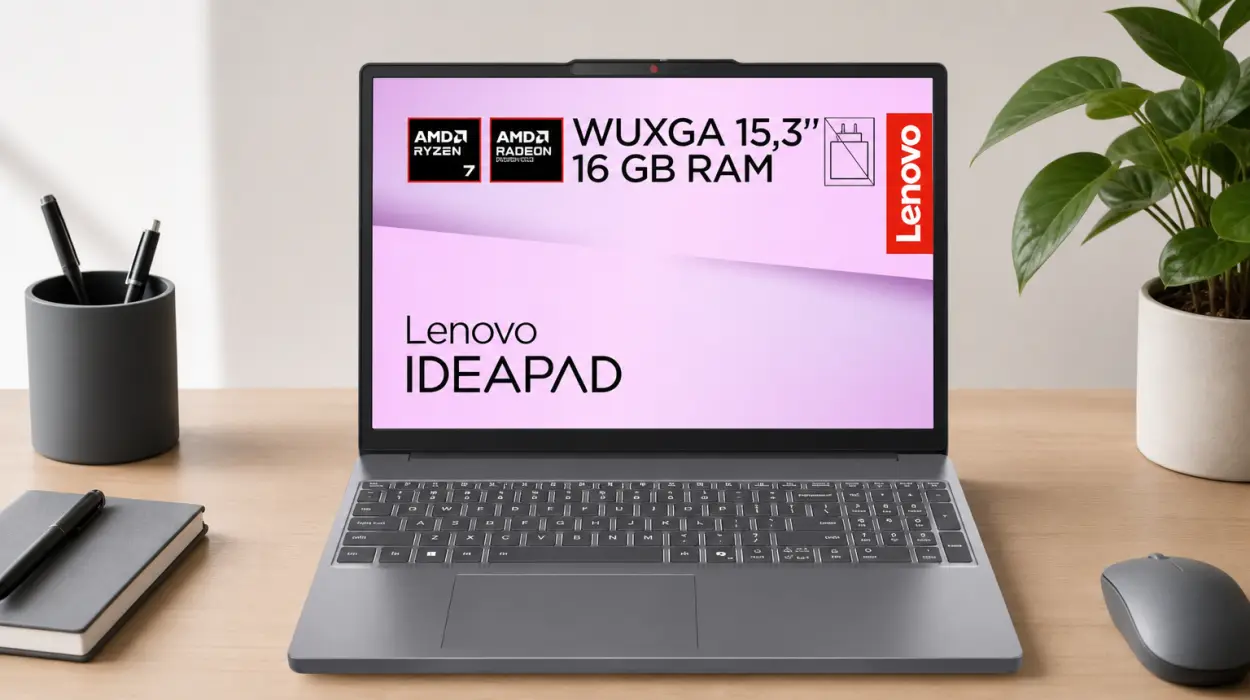 Lenovo IdeaPad Slim 3 Gen 10, portátil de 15,3" con Ryzen 7, 16 GB de RAM y 1 TB SSD