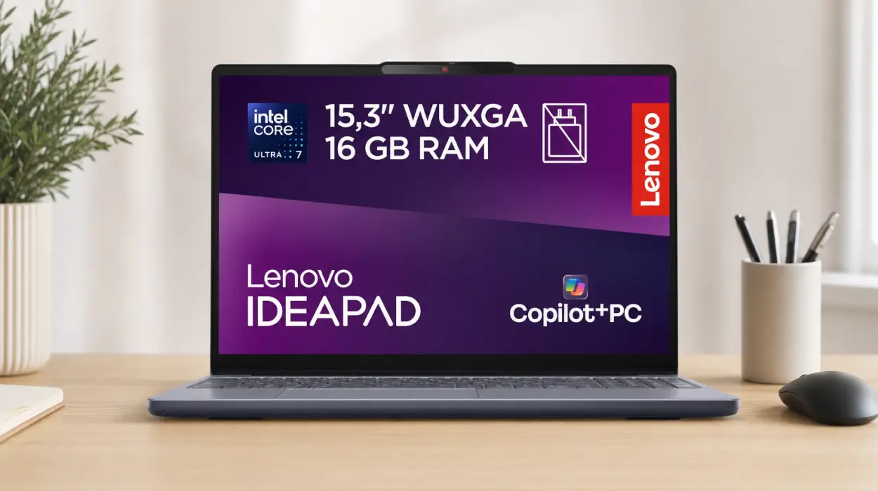 Portátil Lenovo IdeaPad Slim 3 Gen 11 de 15,3", con Core Ultra 7, 16 GB y 1 TB SSD y Windows 11