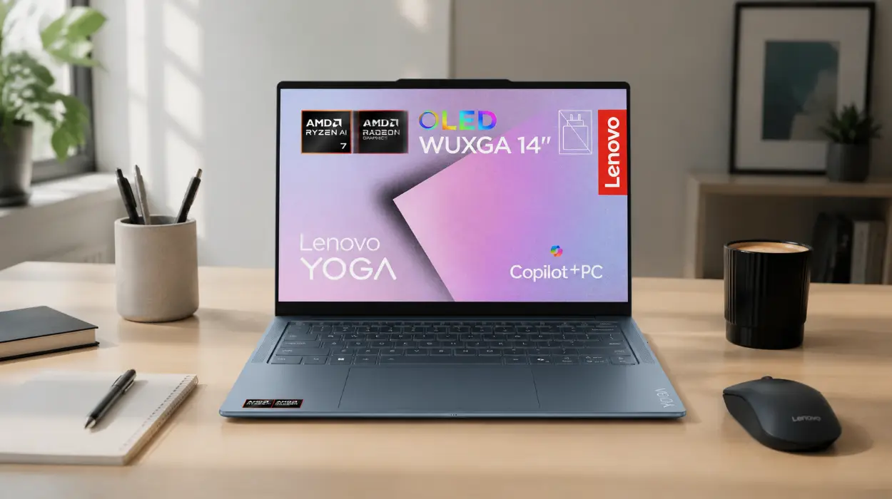 Lenovo Yoga Slim 7 Gen 11: portátil compacto con pantalla OLED de 14", procesador Ryzen AI 7 y 32GB RAM