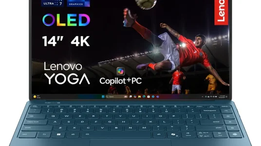 Portátil Lenovo Yoga Slim 9 Gen 10 con pantalla táctil OLED 4K de 14", Intel Core Ultra 7 y 32 GB RAM