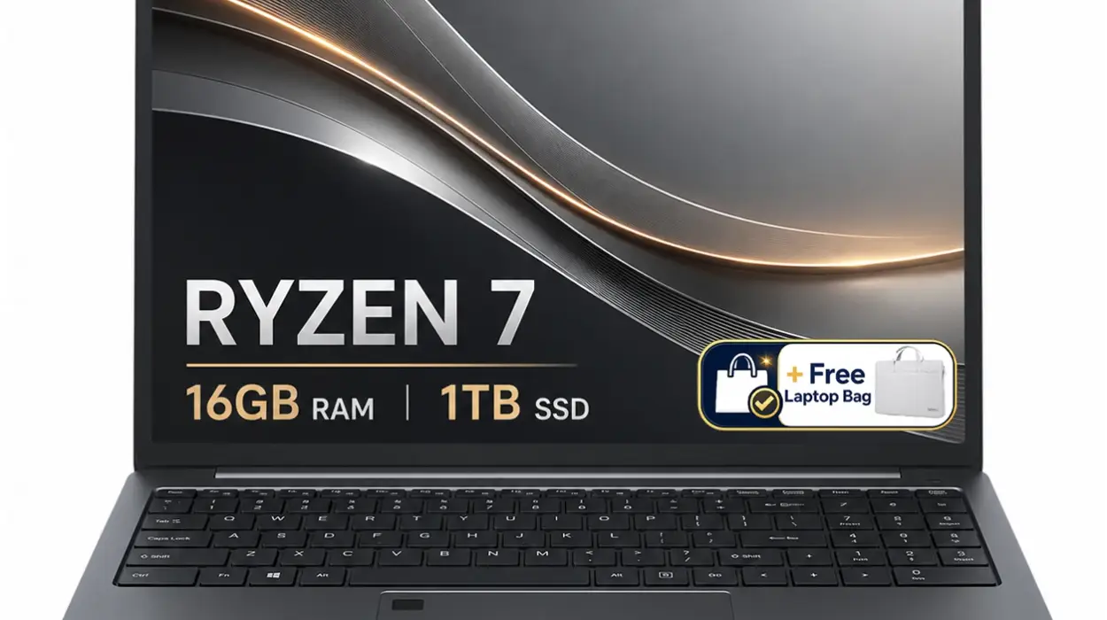 Portátil Ninkear A15 Plus con pantalla FHD de 15,6" y Ryzen 7