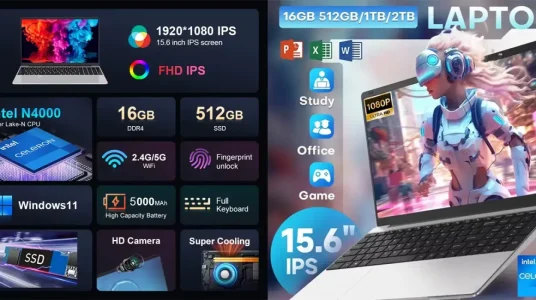 Portátil XIAORAN FHD de 15.6"