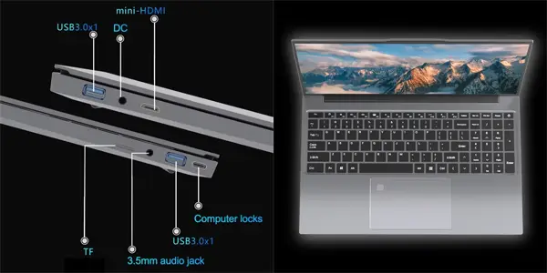 Portátil XIAORAN FHD de 15,6"