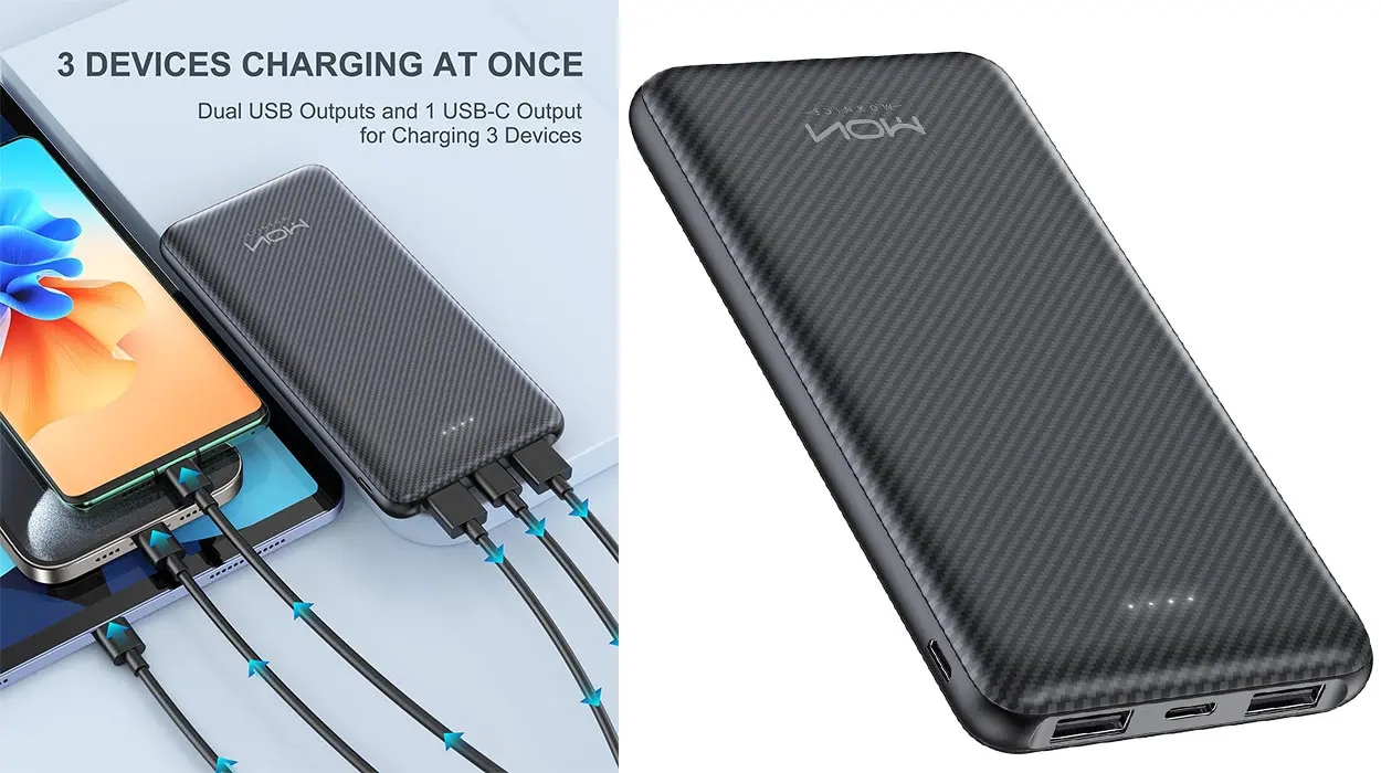 Chollo Power bank MOXNICE de 10.000 mAh 