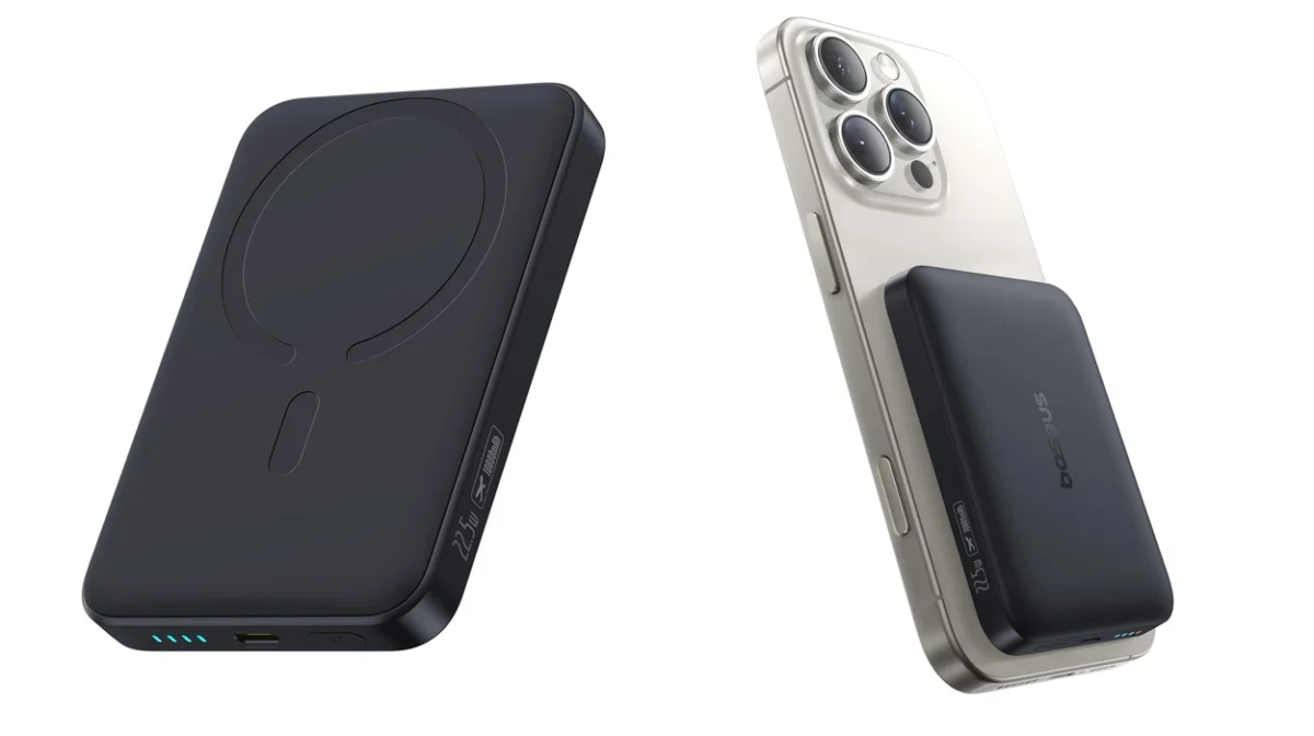 Power bank Baseus Enerfill USB-C de 10.000 mAh compatible con magsafe