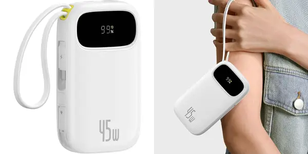 Powerbank Baseus de 20.000 mAh y 45W