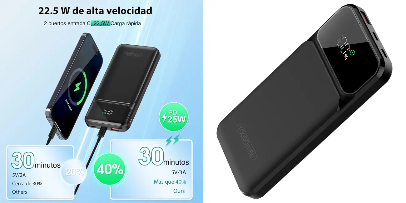 Powerbank Dbasne de 10.000 mAh