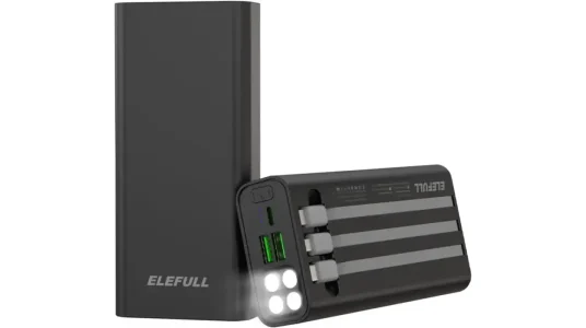 Powerbank Elefull de 26.800 mAh con cables integrados