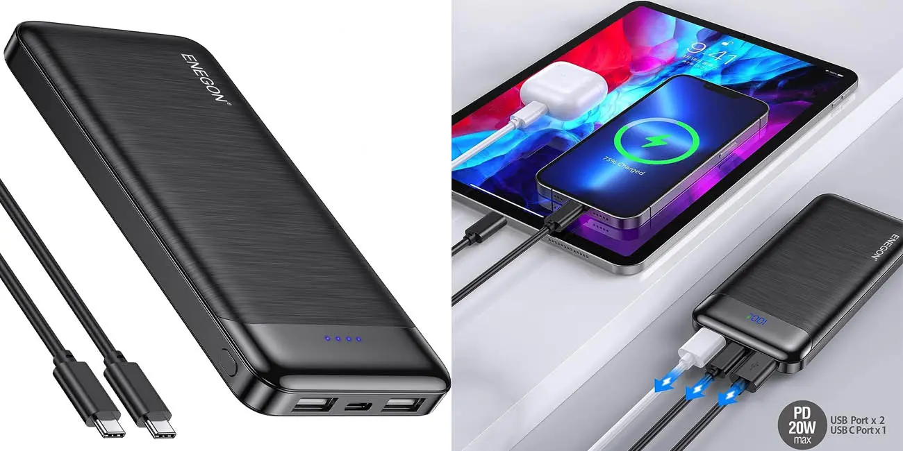 Powerbank ENEGON 10.000 mAh 15W con cargador USB-C