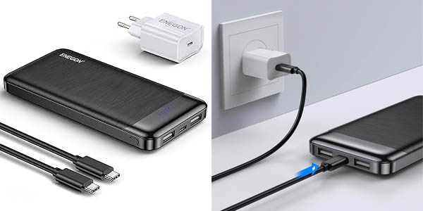 Powerbank ENEGON 10.000 mAh 15W con cargador USB-C