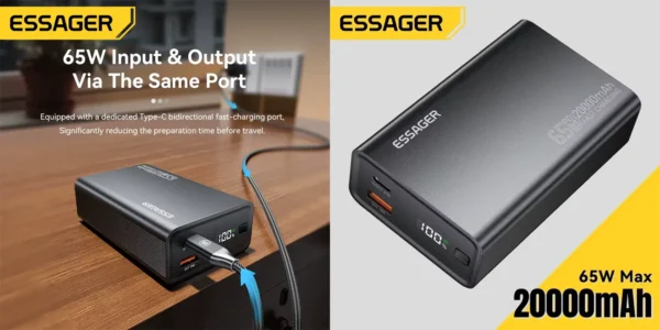 Batería externa Essager de 20.000 mAh