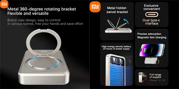 Powerbank inalámbrico Xiaomi MagSafe