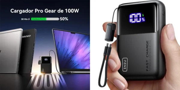 Powerbank INIU de 25.000 mAh y 100W