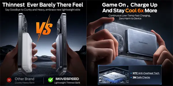 Powerbank MOVESPEED S10 MagSafe