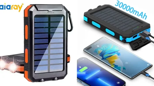 Batería portátil solar de 30.000 mAh