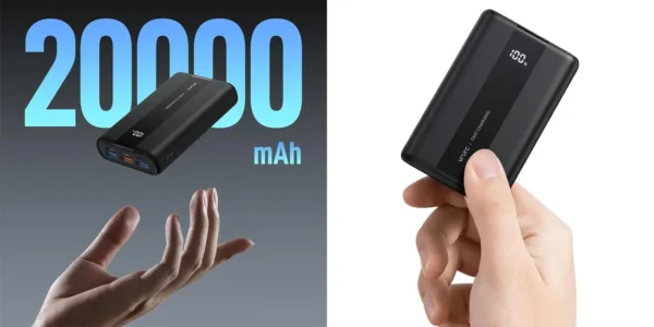 Powerbank de 20000mAh con 4x USB de salida